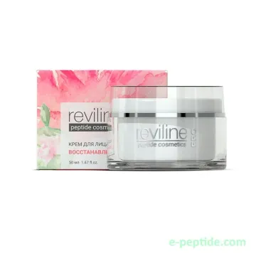 Restoring face cream with peptides
